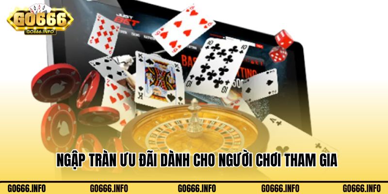 Ngập tràn ưu đãi dành cho người chơi tham gia cùng game bài Go666