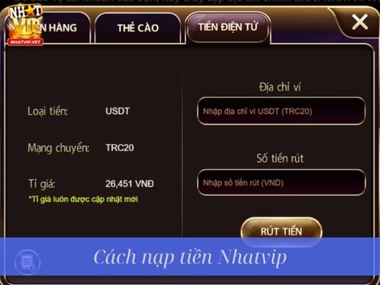 Nhatvip nạp rút siêu tốc: Trải nghiệm giao dịch siêu nhanh tại cổng game hàng đầu Việt Nam